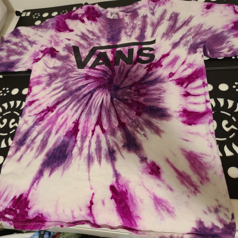 Hand dyed vans shirt